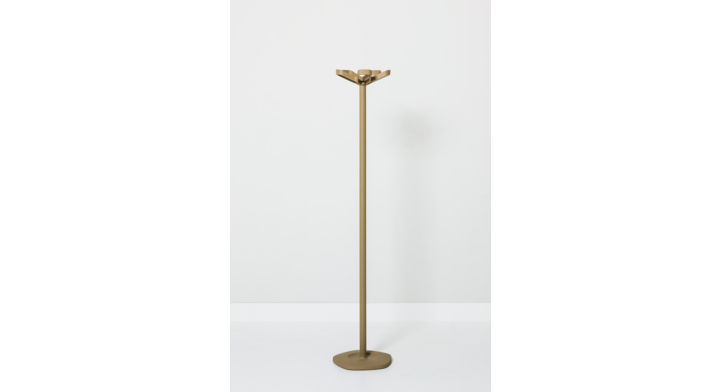 Kapstok Flower, 169x34cm. 10 ophangpunten. Kleur kleigrijs.
