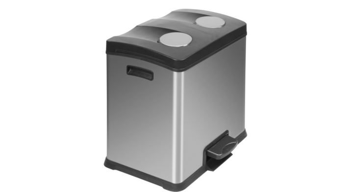 Rejoice EKO, pedaalemmer, 12+12 liter, mat RVS, VB 922824