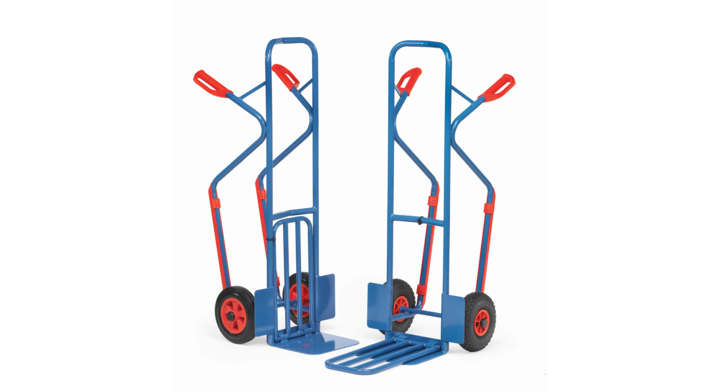 Steekwagens met glijstrippen, Draagverm. 300kg Luchtbanden
