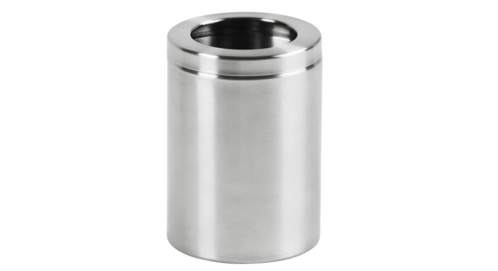 Tafelafvalbakje, open top, 2 liter, mat RVS, VB 043224