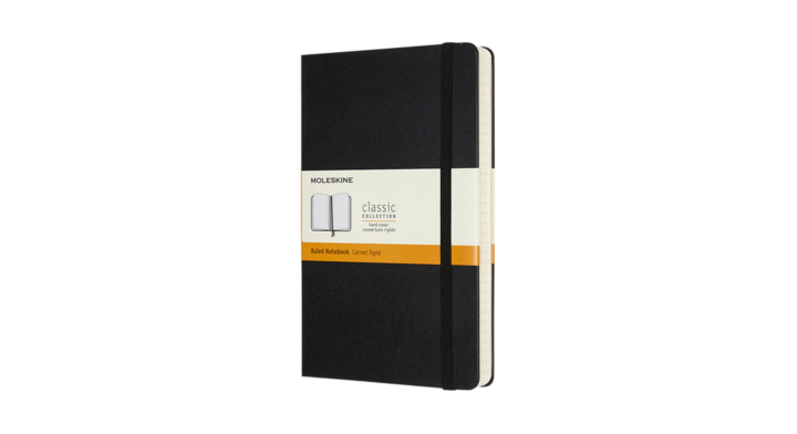Notitieboek moleskine expanded large lijn hc zwart(qp060exp)