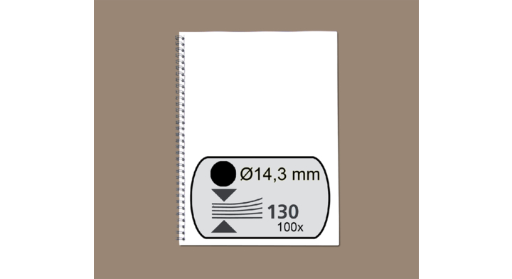 Draadrug gbc 14.3mm 34r zwart