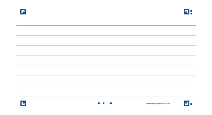 Flashcard oxf 2.0 75x125mm 80vel gram lijn wit(400133886)