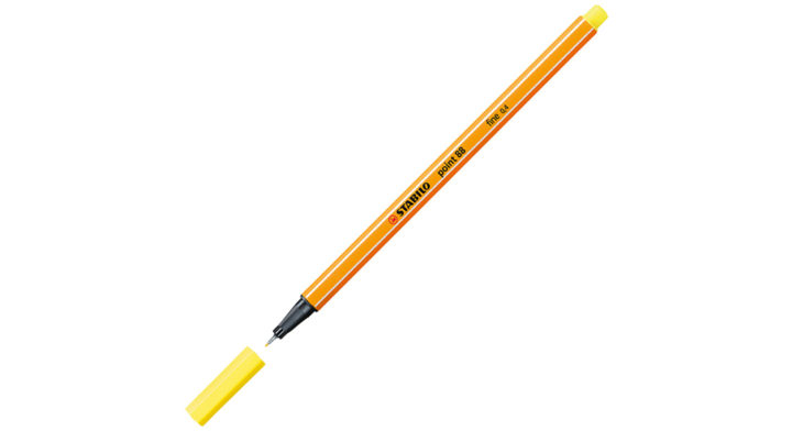 Fineliner stabilo 88/24 citroen geel(88/24)