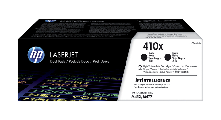 Tonercartridge hp 410x cf410xd 5.5k zwart(cf410xd)