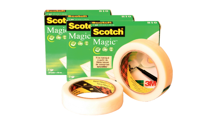 Plakband 3m scotch 810 12mmx33m magic