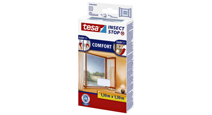 Vliegenhor tesa raam 55396 1.3x1.3m wit(55396-00020-00)