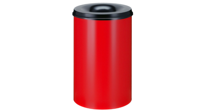 Metalen papierbak, vlamdovend, 110 liter, rood, VB 111000