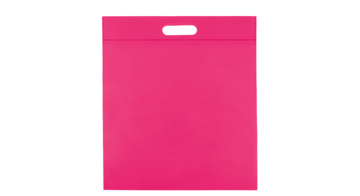 Draagtas, non-woven, 40x45cm, greep gestanst, roze (400 st)