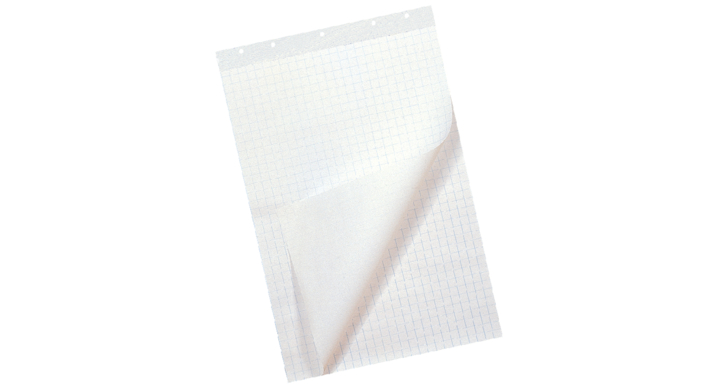 Flipoverpapier qua 65x100cm blanco/ruit 80gr (890920133)