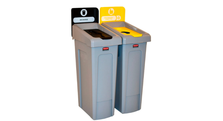 Slim Jim, afvalbak decharge/bouteille, 2x87 liter, VB 182053