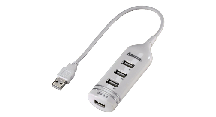 Hub hama usb 2.0 1:4 wit(39788)