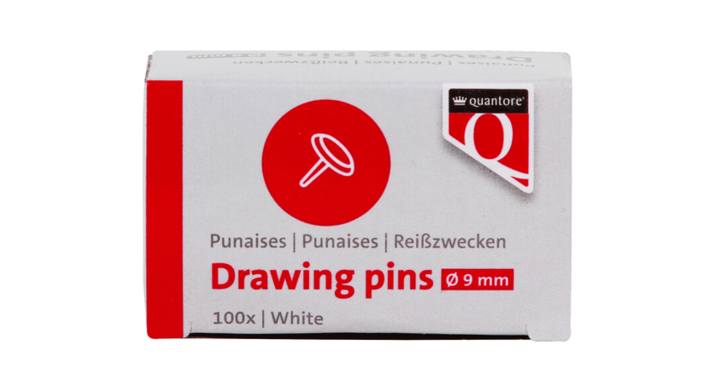 Punaises quantore wit 100 stuks(1399293)