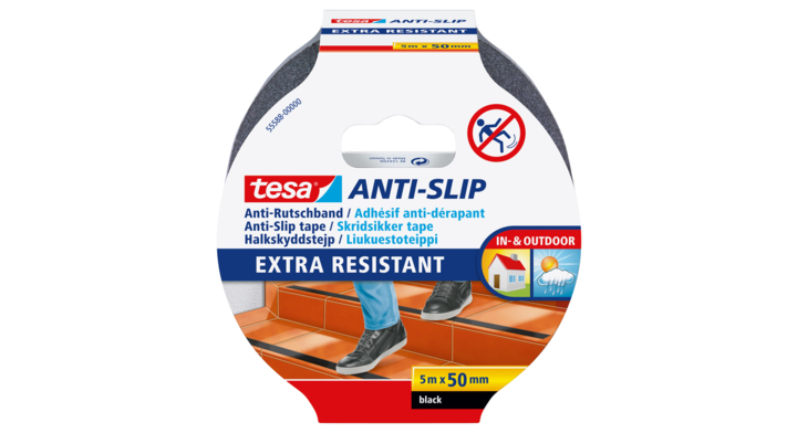 Antisliptape tesa 55588 50mmx5m zwart(55588-00000-11)