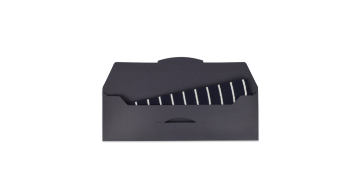 Envelop, stropdas, 40x12,5cm+klep, zwart (100 stuks)