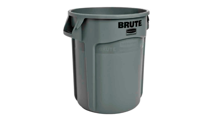 Rubbermaid Brute, ronde afvalbak, 76 liter, grijs, VB 002620