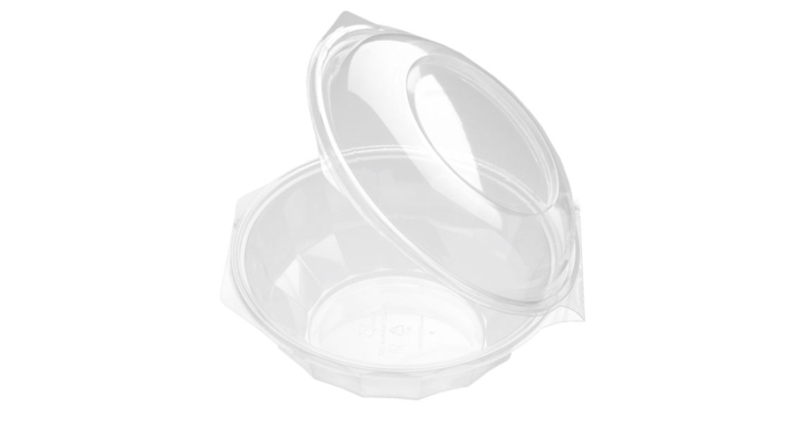 Saladebowl vast deksel, 190x93mm, 1000CC, transparant (240)