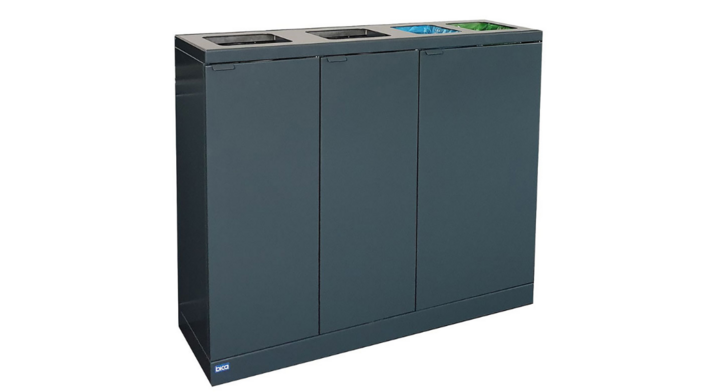 Bica, afvalscheidingsstation, 2x65+2x45 liter, antraciet, VB 197378