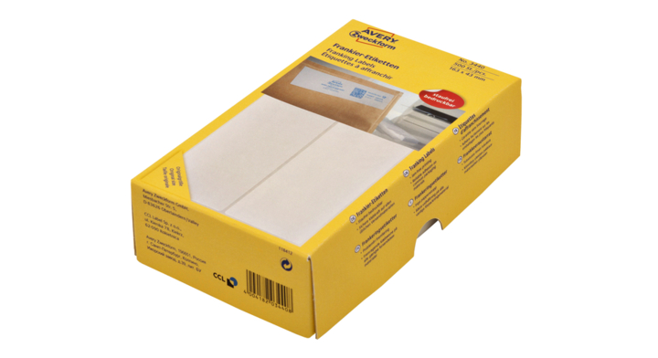 Etiket avery zweck 3440 163x43mm 500st