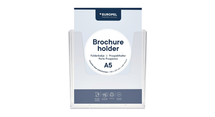 Folderhouder opus 2 wand a5 transparant(350076)