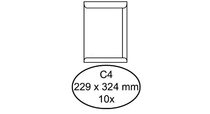 Envelop quantore akte c4 229x324 120gr zk wit(158154)