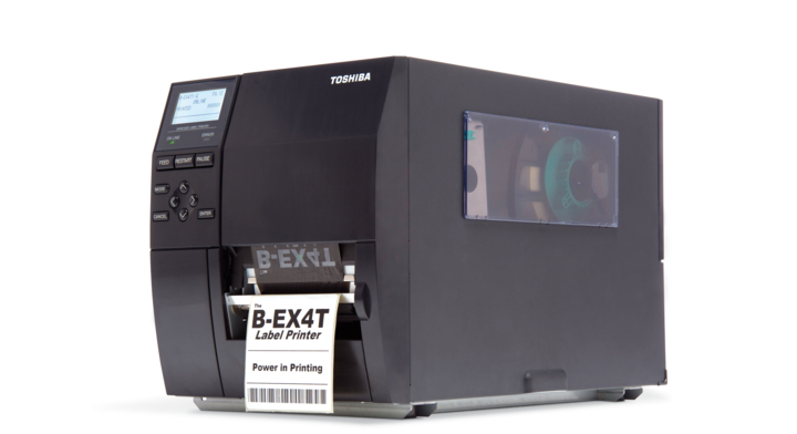 Toshiba, industrial labelprinter, B-EX4T1, 203dpi, near edge