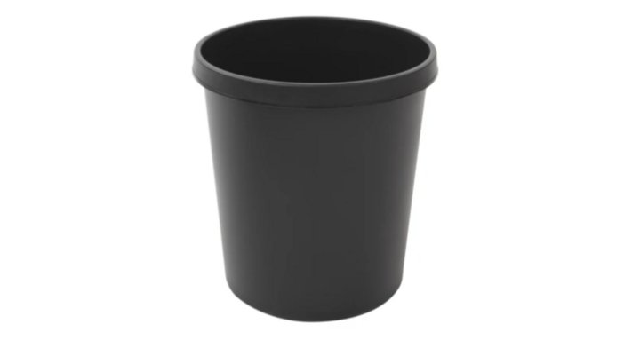 Kunststof Papierbak | Rond | 18 Liter | Zwart | VB 494900