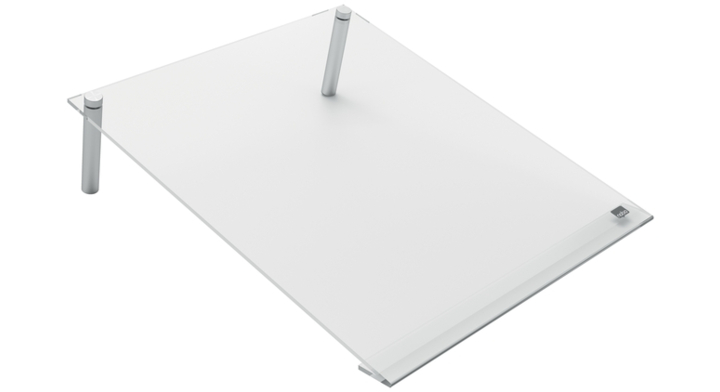 Notitiebord nobo transparant acryl schuin a4(1915612)