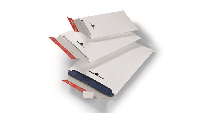 Verzendenvelop ColomPac golfkarton 235x310x30mm Wit
