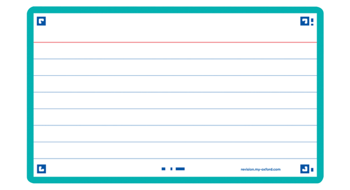 Flashcard oxf 2.0 75x125mm 80vel 250gr lijn mint(400133885)