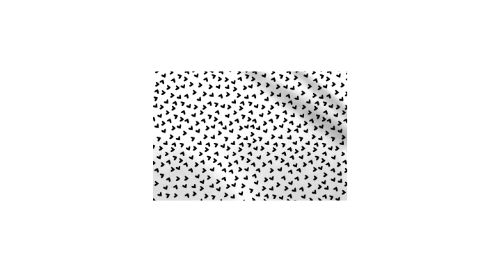 Zijdevloei 50x70cm, hearts black