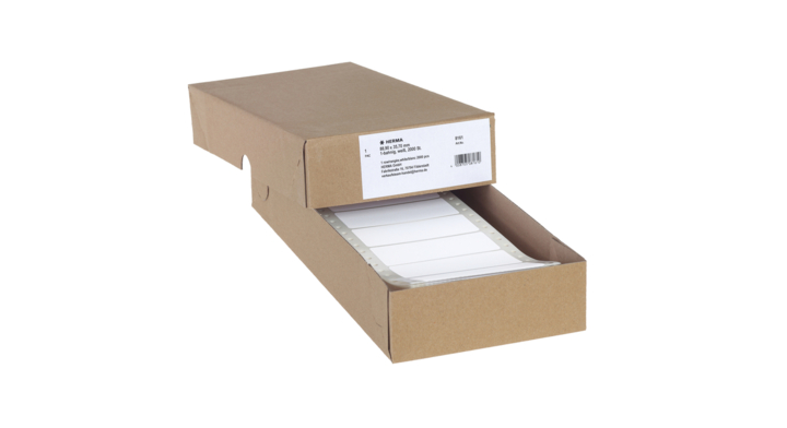 Etiket herma pinfeed 8161 1baans 88.9x35.7mm 2000s