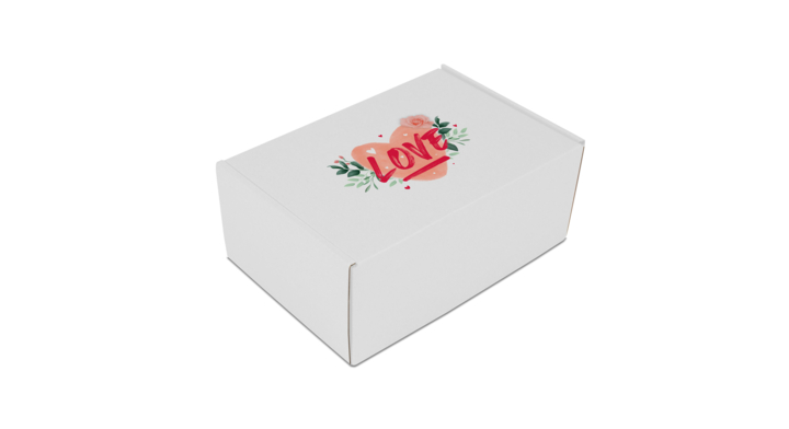 Valentijn geschenkdozen,Love, 33x25x8cm, wit, (50st)