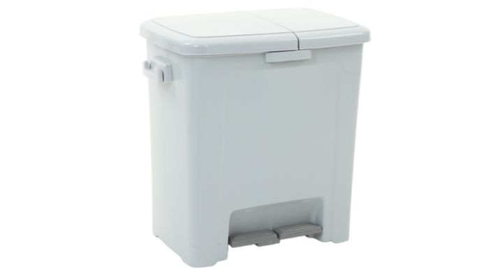 Dustbin Divided, pedaalemmer, 20+25 liter, grijs, VB 004297