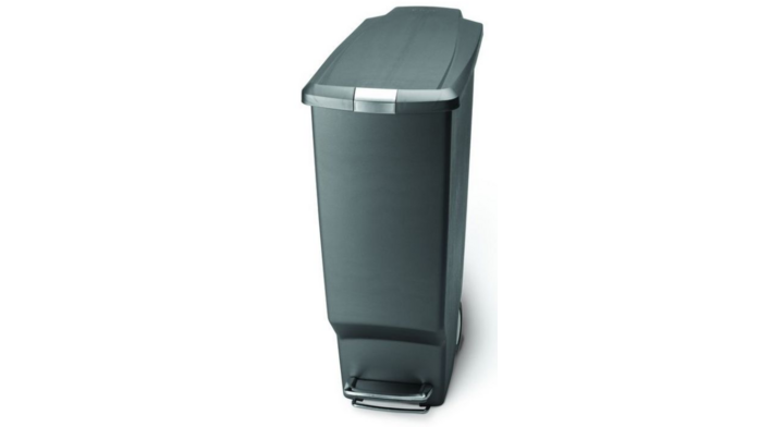 Simplehuman Slim, pedaalemmer, 40 liter, grijs, VB 012827