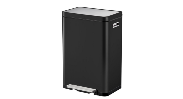 X-Cube Recycling, pedaalemmer, 2x20 liter, zwart, VB 936840