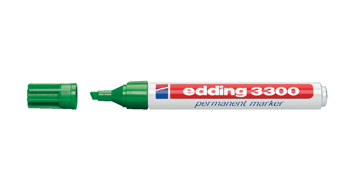Viltstift edding 3300 perm schuin 1-5mm groen