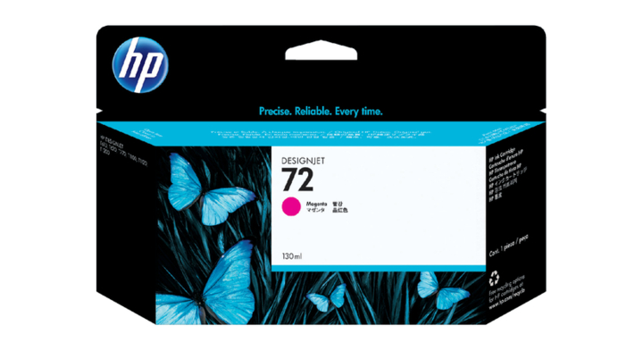 Inkcartridge hp c9372a no 72 rood