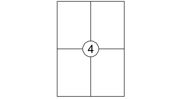 Etiket quantore 105x148mm 400st