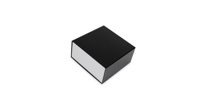 Magneetdoos, 23x23x11cm, glans laminaat, zwart wit (25 stuk)