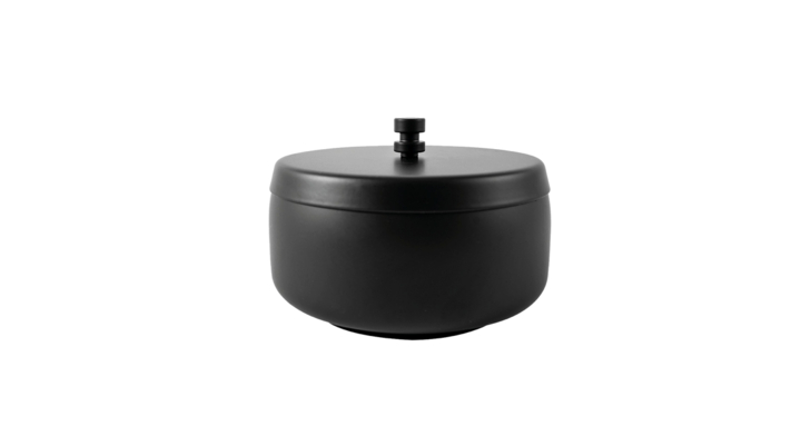 Asbak Brasq tafelmodel | 1 liter | met deksel | zwart (8602626)