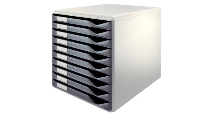Leitz 5281, ladenblok, 10 laden, grijs, 525810089