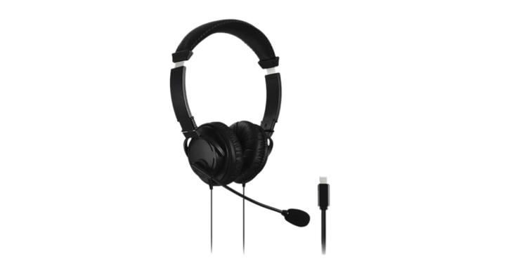 Hoofdtelefoon kensington usb-c hi-fi mic zwart(k97457ww)