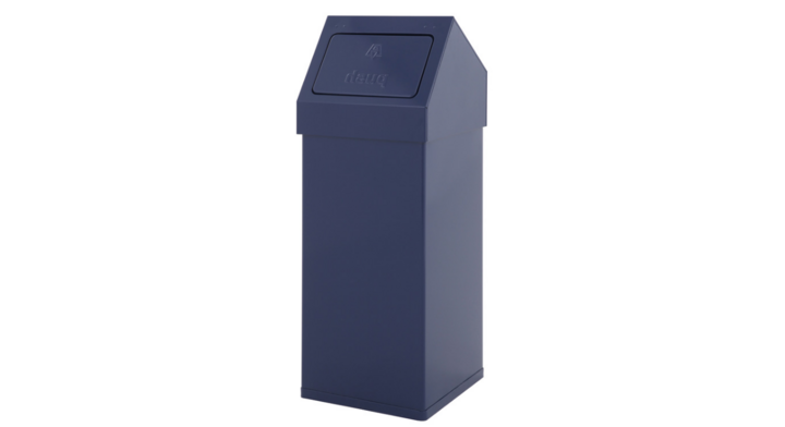 Carro-Push, afvalbak, 55 liter, blauw, VB 950100