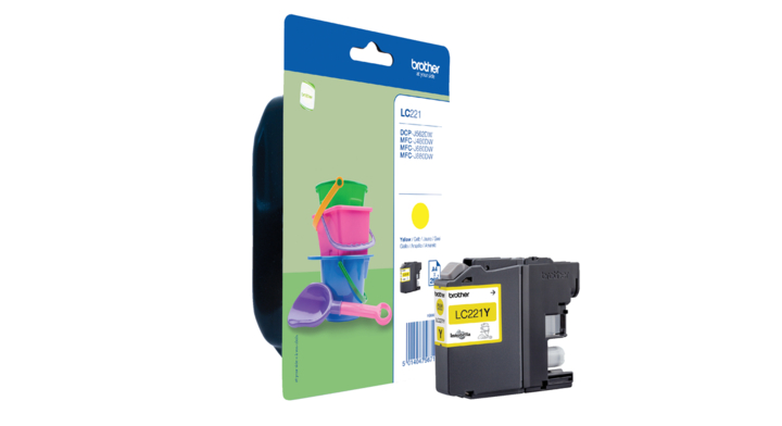 Brother LC-221, inktcartridge, geel