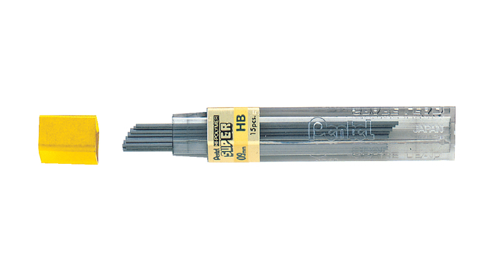 Potloodstift pentel 0.9mm zwart per koker hb