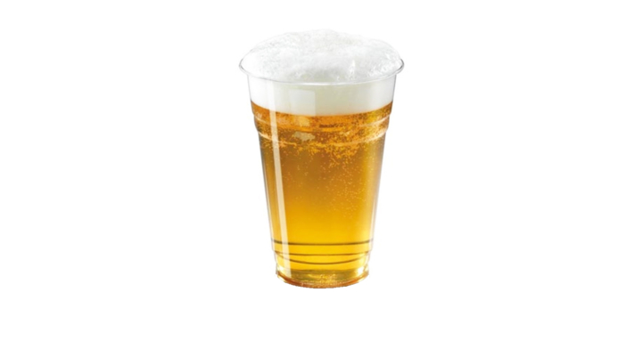 Drinkbeker, 250ml/8oz, model bierglas, transparant (1000 stuks) | OP=OP AANBIEDING