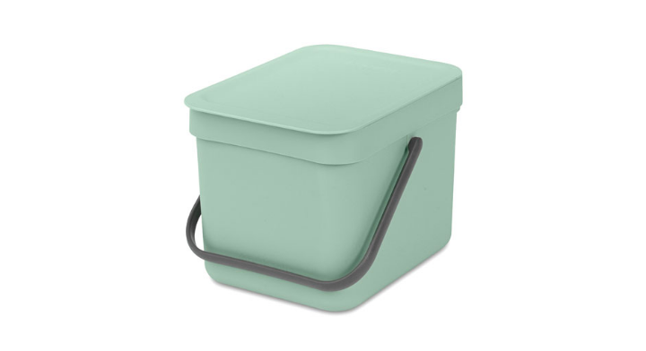 Brabantia, afvalemmer sort & go, 6 liter, jade, VB 211768