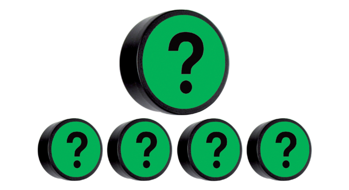 Magneet vraagteken 35mm groen(14034.420)