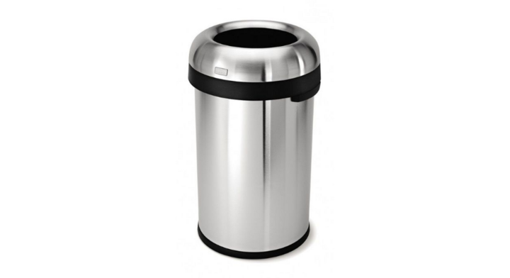 Simplehuman Bullet, afvalbak, 80 liter, mat RVS, VB 016603
